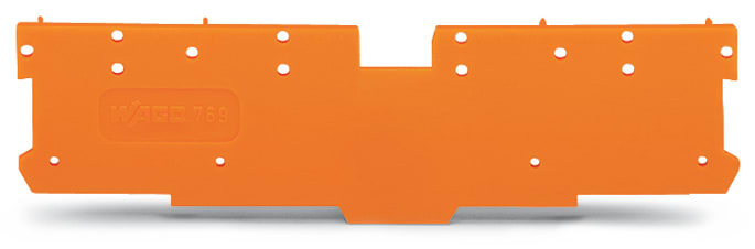 WAGO ELETTRONICA - Piastra terminale e intermedia.spessore 1,1 mm.arancione