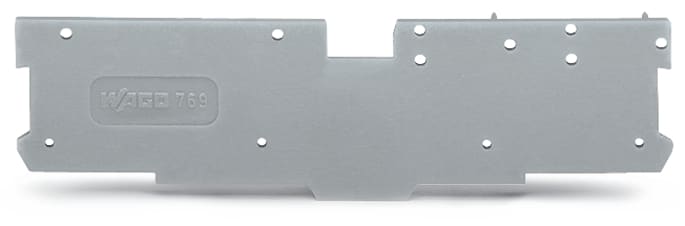 WAGO ELETTRONICA - Piastra terminale e intermedia.spessore 1,1 mm.grigio