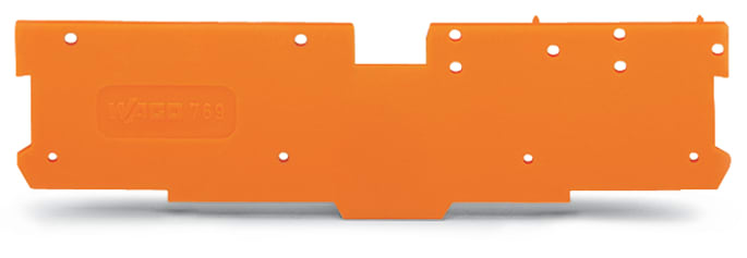 WAGO ELETTRONICA - Piastra terminale e intermedia.spessore 1,1 mm.arancione