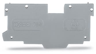 WAGO ELETTRONICA - Piastra terminale e intermedia.spessore 1,1 mm.grigio