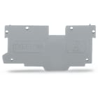 WAGO ELETTRONICA - Piastra terminale e intermedia.spessore 1,1 mm.grigio