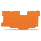 WAGO ELETTRONICA - Piastra terminale e intermedia.spessore 1,1 mm.arancione