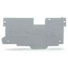 WAGO ELETTRONICA - Piastra terminale e intermedia.spessore 1,1 mm.grigio