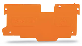 WAGO ELETTRONICA - Piastra terminale e intermedia.spessore 1,1 mm.arancione