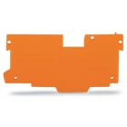 WAGO ELETTRONICA - Piastra terminale e intermedia.spessore 1,1 mm.arancione