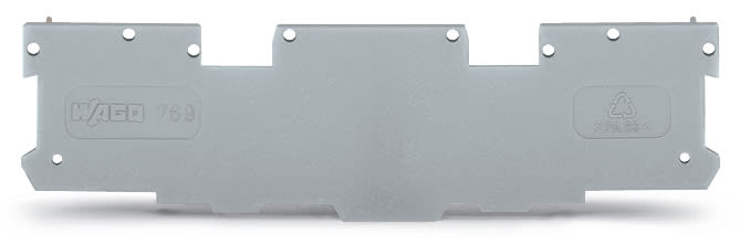 WAGO ELETTRONICA - Piastra terminale e intermedia.spessore 1,1 mm.grigio