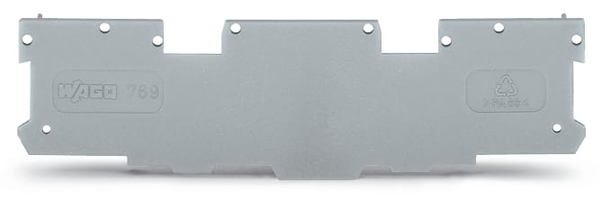 WAGO ELETTRONICA - Piastra terminale e intermedia.spessore 1,1 mm.grigio