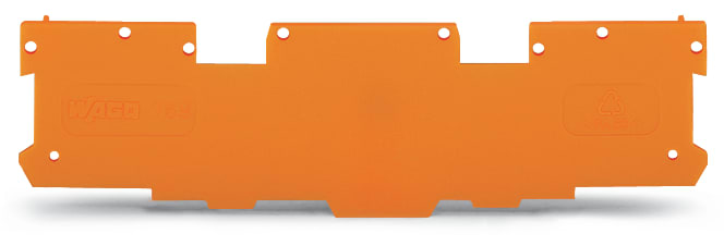 WAGO ELETTRONICA - Piastra terminale e intermedia.spessore 1,1 mm.arancione