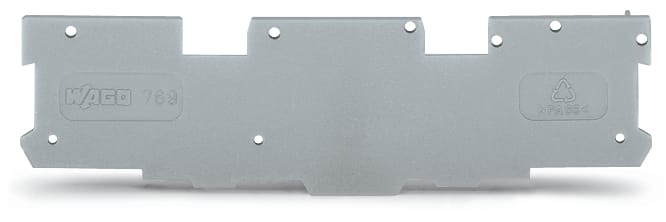 WAGO ELETTRONICA - Piastra terminale e intermedia.spessore 1,1 mm.grigio