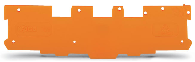 WAGO ELETTRONICA - Piastra terminale e intermedia.spessore 1,1 mm.arancione