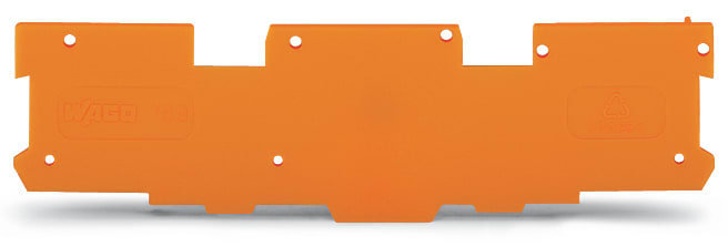 WAGO ELETTRONICA - Piastra terminale e intermedia.spessore 1,1 mm.arancione