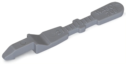WAGO ELETTRONICA - Piastrina antistrappo.per connettori maschio e femmina.monopezzo.grigio