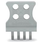 WAGO ELETTRONICA - Piastrina antistrappo.per connettori maschio e femmina.monopezzo.grigio