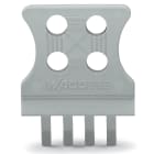 WAGO ELETTRONICA - Piastrina antistrappo.per connettori maschio e femmina.monopezzo.grigio