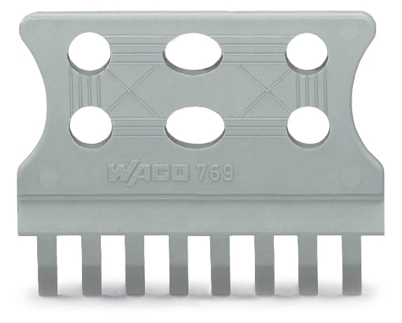 WAGO ELETTRONICA - Piastrina antistrappo.per connettori maschio e femmina.monopezzo.grigio
