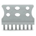 WAGO ELETTRONICA - Piastrina antistrappo.per connettori maschio e femmina.monopezzo.grigio