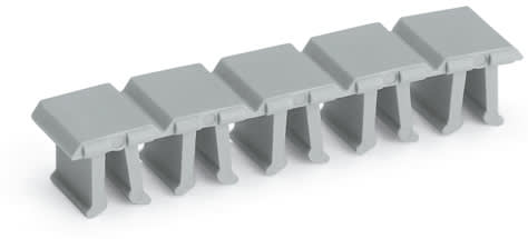 WAGO ELETTRONICA - Coperchio ponticello.per spine femmina a 1 conduttore.per 5 poli.grigio