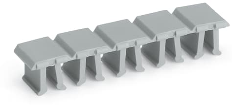 WAGO ELETTRONICA - Coperchio ponticello.per spine femmina a 1 conduttore.per 5 poli.grigio