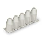WAGO ELETTRONICA - Fermaisolante.0,08 - 0,2 mm² "r" (0,14 mm² "f").5 pezzi/striscia.bianco