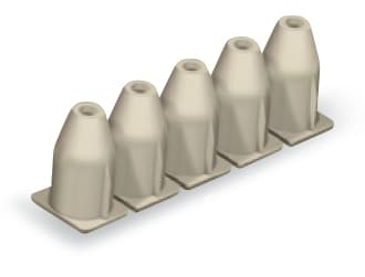 WAGO ELETTRONICA - Fermaisolante.0,25 - 0,5 mm².5 pezzi/striscia.grigio chiaro 769-471