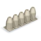 WAGO ELETTRONICA - Fermaisolante.0,25 - 0,5 mm².5 pezzi/striscia.grigio chiaro