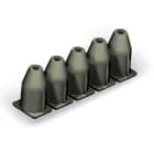 WAGO ELETTRONICA - Fermaisolante.0,75 - 1 mm².5 pezzi/striscia.grigio scuro