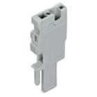 WAGO ELETTRONICA - Modulo iniziale per connettore femmina per 1 conduttore.CAGE CLAMP®.4 mm².grigio