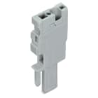 WAGO ELETTRONICA - Modulo iniziale per connettore femmina per 1 conduttore.CAGE CLAMP®.4 mm².grigio