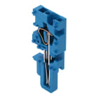 WAGO ELETTRONICA - Modulo centrale per connettore femmina per 1 conduttore.CAGE CLAMP®.4 mm².blu