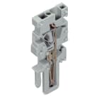 WAGO ELETTRONICA - Modulo terminale per connettore femmina per 1 conduttore.CAGE CLAMP®.4 mm².grigio