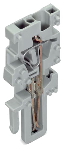 WAGO ELETTRONICA - Modulo terminale per connettore femmina per 1 conduttore.CAGE CLAMP®.4 mm².grigio