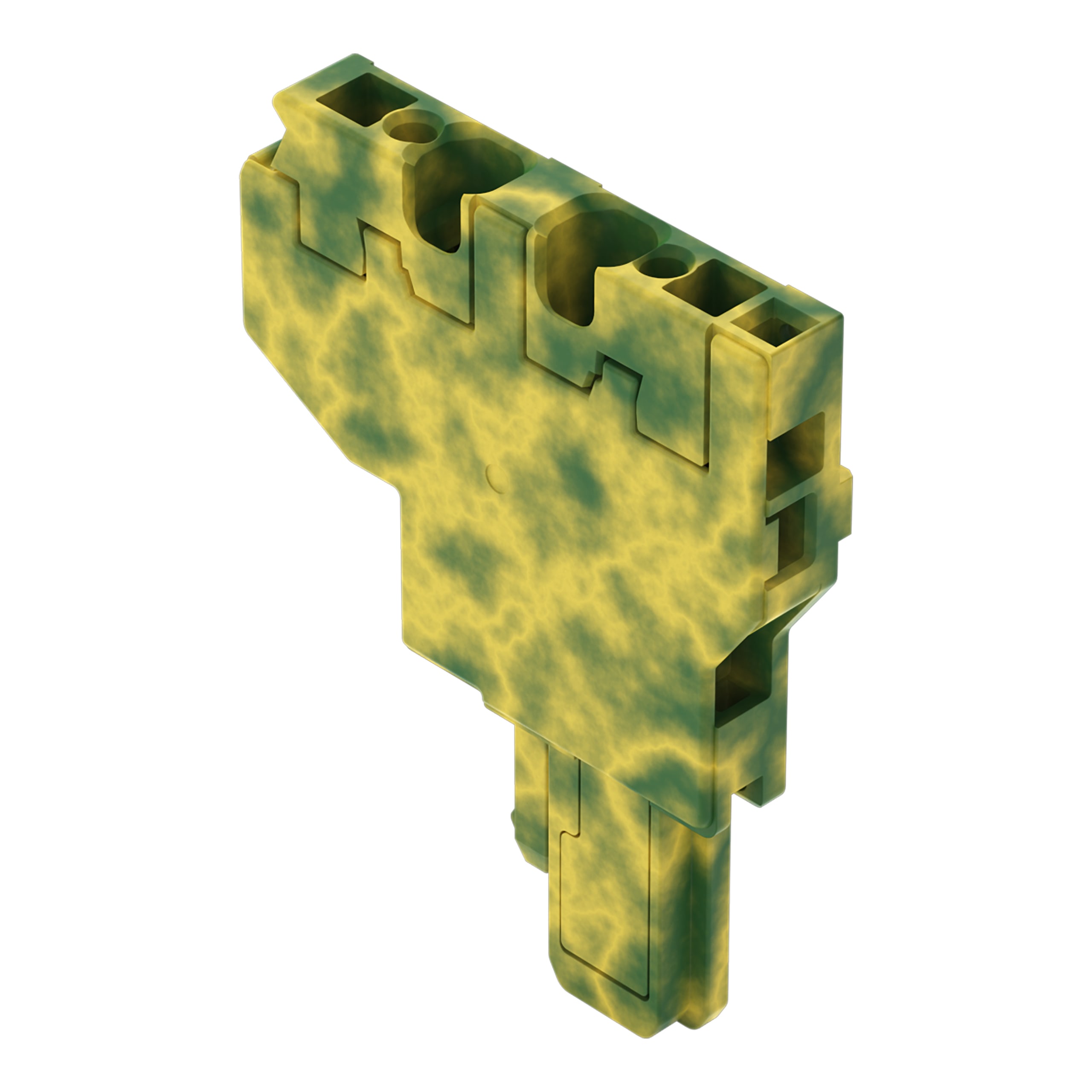 WAGO ELETTRONICA - Modulo iniziale per connettore femmina per 2 conduttori.CAGE CLAMP®.4 mm².verde-giallo