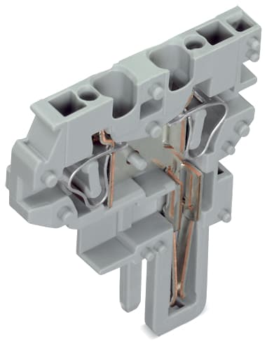 WAGO ELETTRONICA - Modulo centrale per connettore femmina per 2 conduttori.CAGE CLAMP®.4 mm².grigio