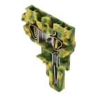 WAGO ELETTRONICA - Modulo centrale per connettore femmina per 2 conduttori.CAGE CLAMP®.4 mm².verde-giallo