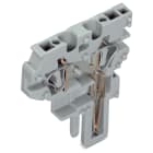 WAGO ELETTRONICA - Modulo terminale per connettore femmina per 2 conduttori.CAGE CLAMP®.4 mm².grigio