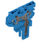 WAGO ELETTRONICA - Modulo terminale per connettore femmina per 2 conduttori.CAGE CLAMP®.4 mm².blu