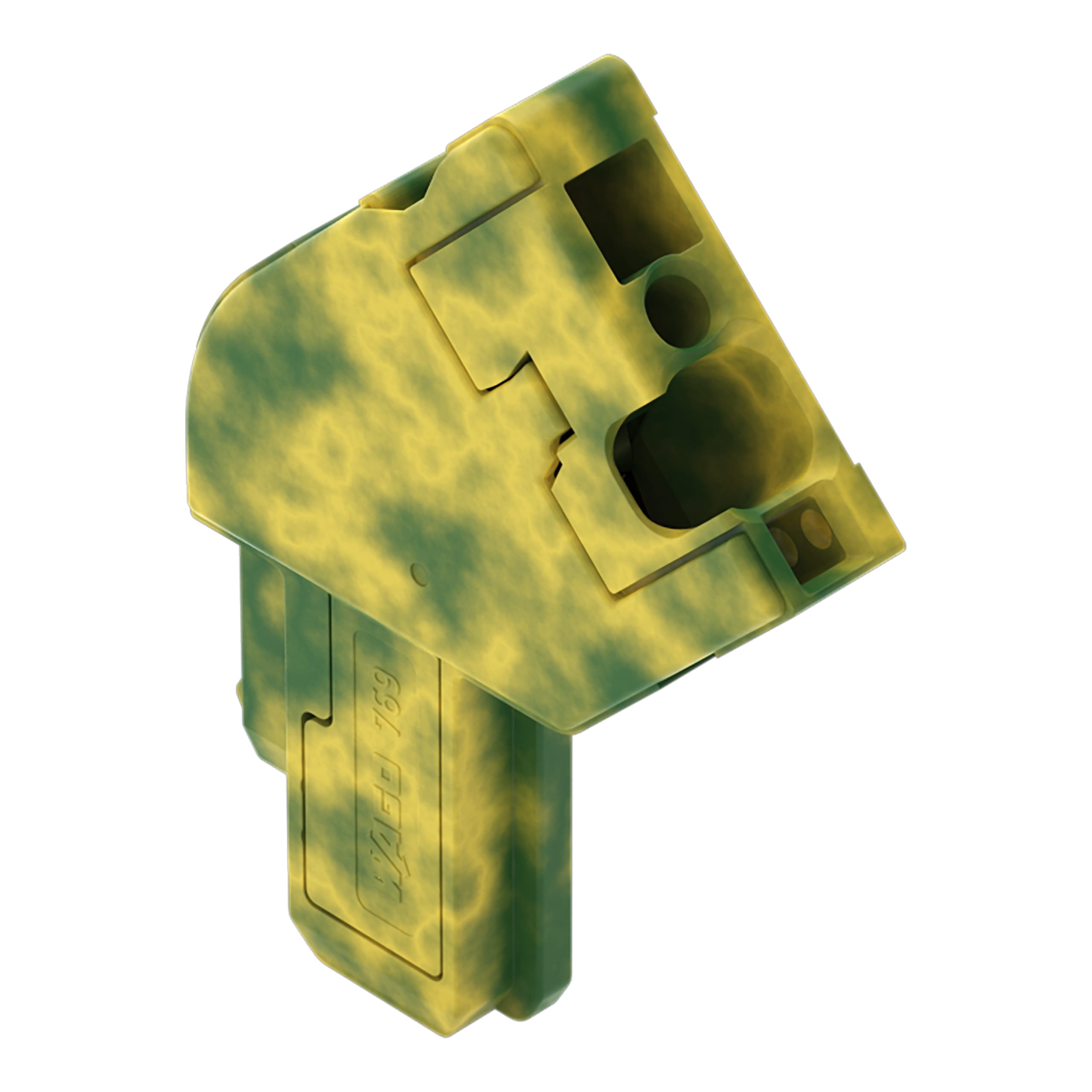 WAGO ELETTRONICA - Modulo iniziale per connettore femmina 1 conduttore.CAGE CLAMP®.4 mm².verde-giallo