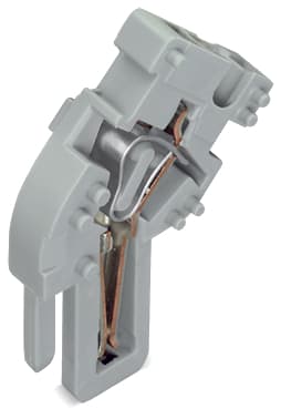 WAGO ELETTRONICA - Modulo centrale per connettore femmina 1 conduttore.CAGE CLAMP®.4 mm².grigio