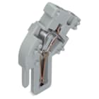 WAGO ELETTRONICA - Modulo centrale per connettore femmina 1 conduttore.CAGE CLAMP®.4 mm².grigio