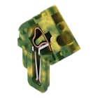 WAGO ELETTRONICA - Modulo terminale per connettore femmina 1 conduttore angolato.CAGE CLAMP®.4 mm².verde-giallo
