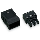 WAGO ELETTRONICA - Presa.con custodia antistrappo.3 poli.nero