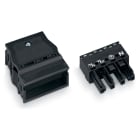 WAGO ELETTRONICA - Presa.con custodia antistrappo.4 poli.nero