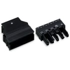 WAGO ELETTRONICA - Presa.con custodia antistrappo.5 poli.nero