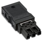 WAGO ELETTRONICA - Spina.con custodia antistrappo montata.3 poli.nero