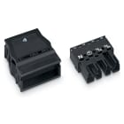 WAGO ELETTRONICA - Spina.con custodia antistrappo.4 poli.nero