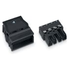 WAGO ELETTRONICA - Spina.con custodia antistrappo.4 poli.nero