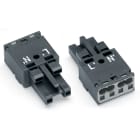 WAGO ELETTRONICA - Presa.2 poli.Cod. L.grigio scuro