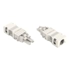 WAGO ELETTRONICA - Presa.con custodia antistrappo.2 poli.bianco