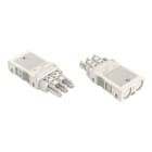 WAGO ELETTRONICA - Presa.con custodia antistrappo.3 poli.bianco