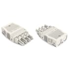 WAGO ELETTRONICA - Presa.con custodia antistrappo.4 poli.bianco